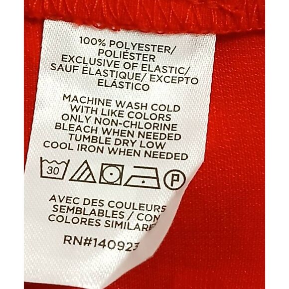 Ann Taylor womens large petite red swiss dot blouse top - Picture 6 of 7